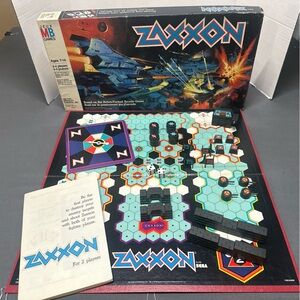 Vintage Zaxxon Board Game Milton Bradley 1982 Sega Arcade Complete in Crisp Box